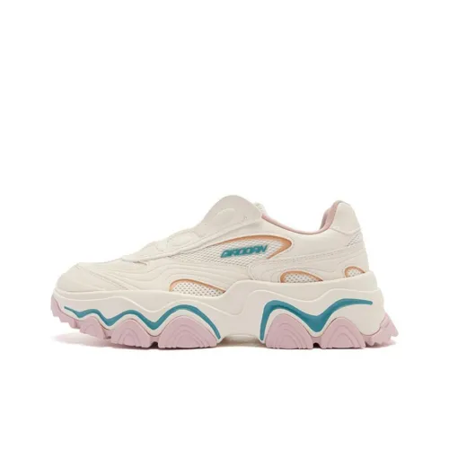 QIAODAN Little Elephant Обувь V3 Противоскользящий Устойчивый к износу Низкий Топ Повседневный Женский Желтый Розовый