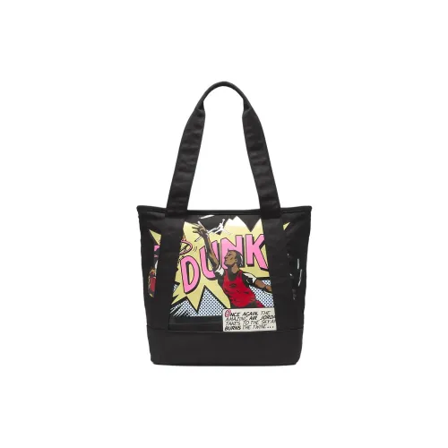 Джордан Хлопок Тоут Сумка Сумка для покупок Сумка на плечо Сумка унисекс черная