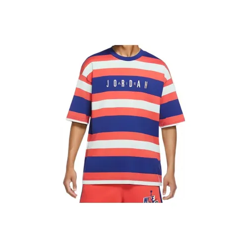 Джордан Розовый Синий Мужские T-Рубашки