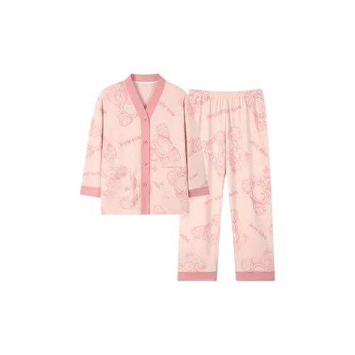 MIIOW Trend Party Series Пижамный комплект Женские Pink Bear