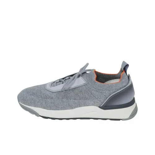 Santoni Elias Низкий Топ Повседневная Обувь Мужская Серый