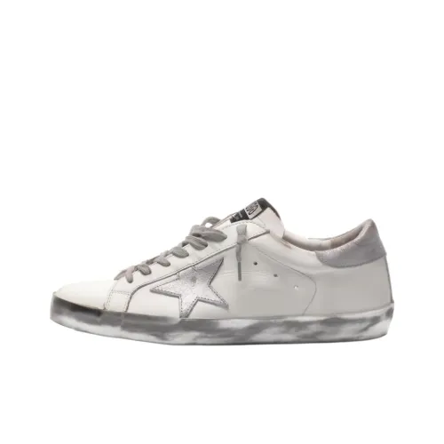 Golden Goose Супер Звезда Стильные Скейтбординги Мужской Белый серебристый Ласточкин хвост