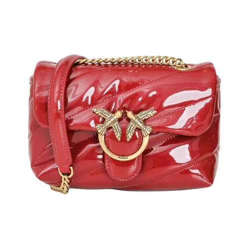 PINKO Лакированная кожа Сумка через плечо Сумка на плечо Женская Красная