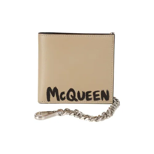 Alexander McQueen Телячья кожа Кошелек Мужской Бежевый