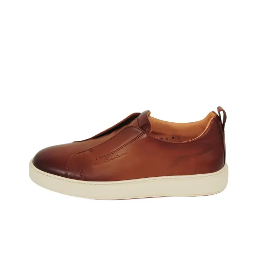 Santoni Скейтборд Кроссовки Низкие Коричневые Мужские