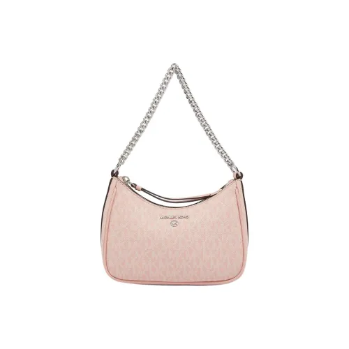 MICHAEL KORS Jet Set Charm Покрытый холст Сумка через плечо Маленькая Женская Розовая