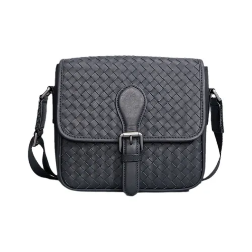 DOSRFINI Сумка через плечо из коровьей кожи стандартная мужская черная