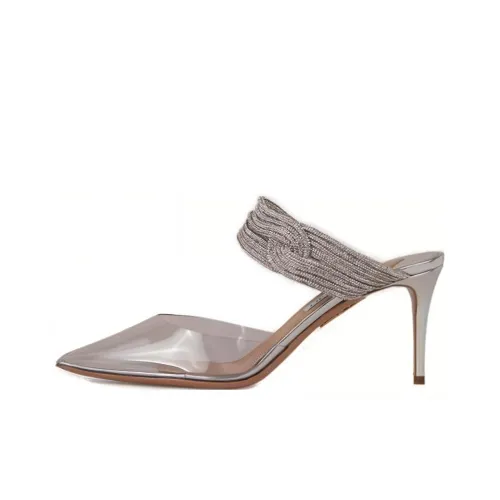 AQUAZZURA Домашние тапочки Серый Женские