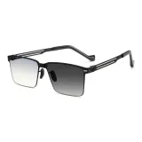 Черная оправа с градиентными серыми линзами I02