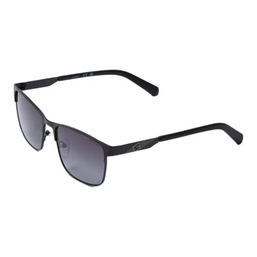 GUESS Металл Прямоугольный Солнцезащитные очки Мужской Черный