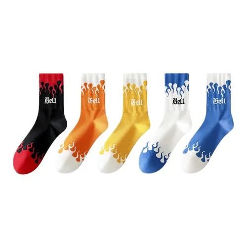 MADALLO Носки Crew Мужские 5 пар смешанные цвета