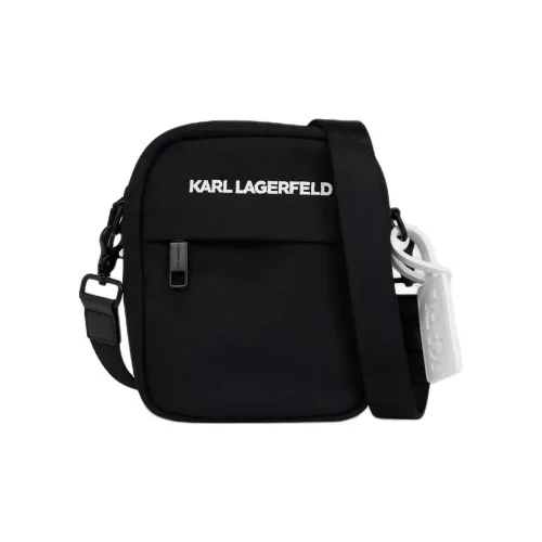 Karl Lagerfeld Переработанный полиэстер Сумка через плечо Мужская Черная