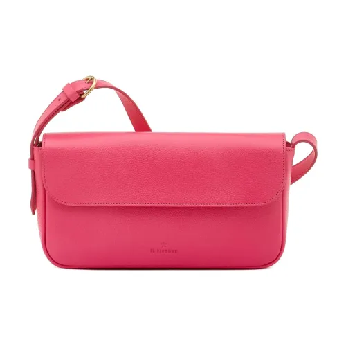 Il Bisonte Растительное дубление Коровья кожа Сумка через плечо Женская Azalea Розовый