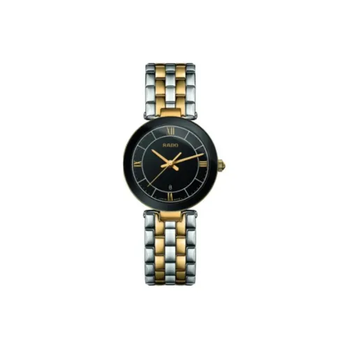 RADO Кварцевый Movement Женские Часы Florence Collection 28 мм Черные