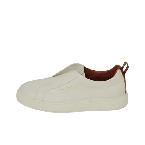 Santoni GABRIEL Низкие Кроссовки для скейтбординга Мужские Белые