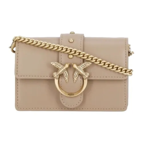 PINKO с коровьей кожей и полиуретаном сумка через плечо женская коричневый