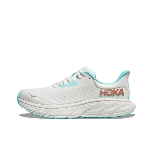 HOKA ONE ONE Arahi 7 Противоскользящие Устойчивые к истиранию Низкий Топ Беговые кроссовки Женские Белые