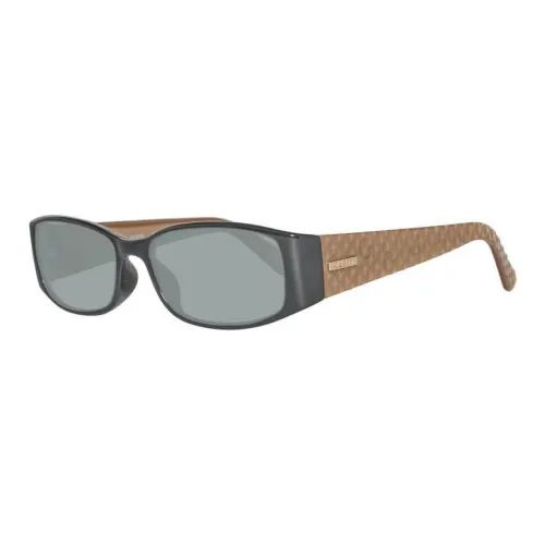 GUESS Пластик Прямоугольный Солнцезащитные очки Женские Черный