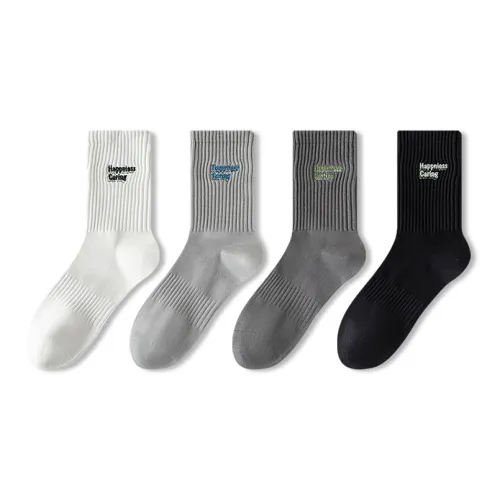 JIAZINI Носки Crew Мужские упаковка из 4 пар