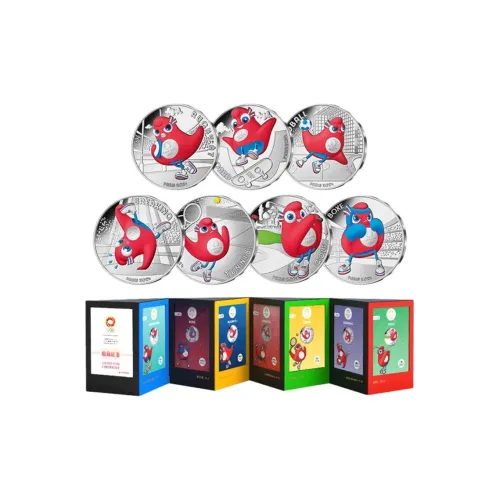 PARIS 2024 Монета-сувенир 33,3% серебро Талисман Sports Collection Значки