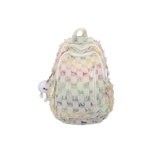 BRABOSTON Холст Рюкзак Женские Большой Клетка Маленький плед Звезды