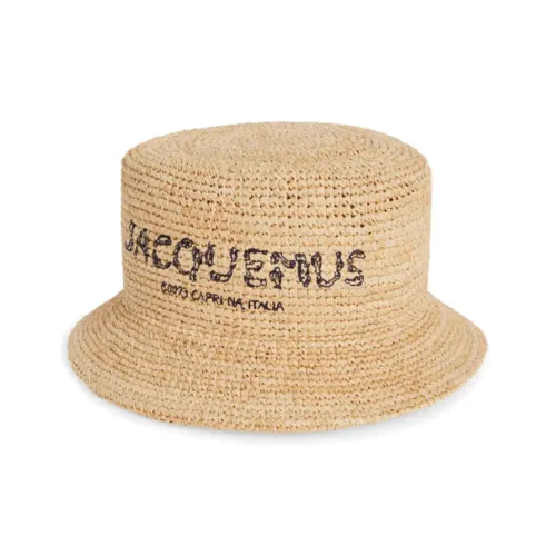 Jacquemus Рафия Шапки и Кепки Женские Коричневый