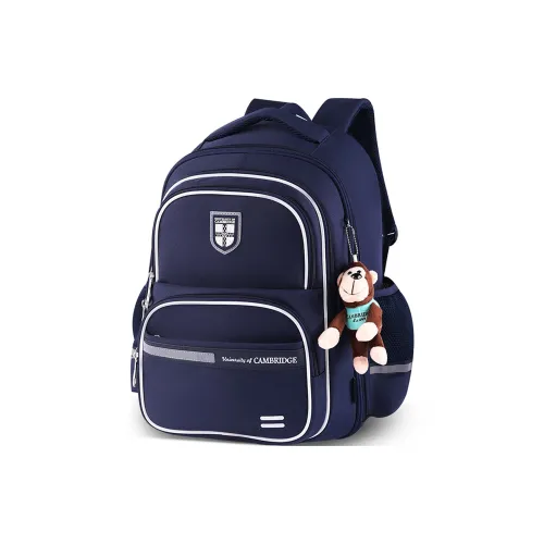 UNIVERSITY OF CAMBRIDGE Водостойкая высокоплотная ткань Студенческая сумка Стандартная Детская Темно-синий Фиолетовый