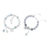 Heartfelt Sparkling Butterfly Two-Piece Set Bracelet  
Искренний Искрящийся Комплект из двух частей с бабочкой, браслет