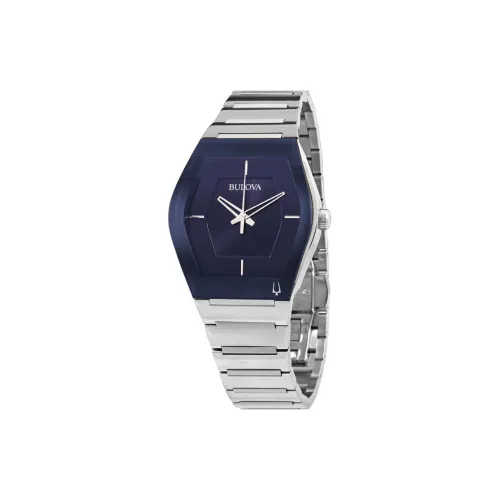 BULOVA Gemini Collection Мужские часы Кварцевый механизм Ремешок из нержавеющей стали 40 мм Синий циферблат