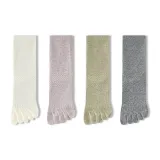 Белый + Фиолетовый + Зеленый + Серый [Палец Separator Дизайн ✅ Антибактериальный Устойчивый к запахам]