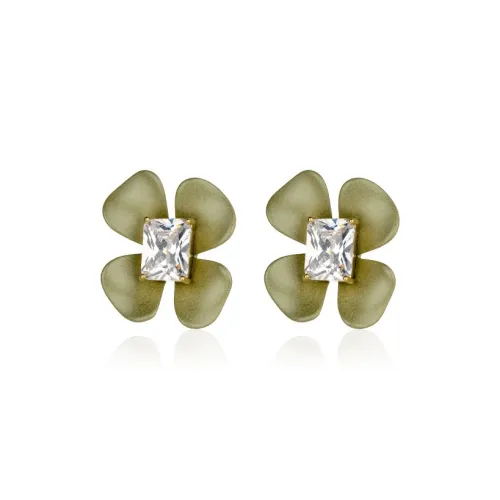 QLADY Серьги-гвоздики из стерлингового серебра 925 пробы женские