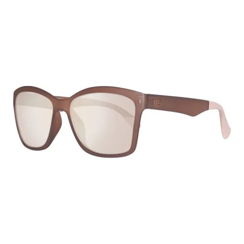 GUESS Plastic Glass Square Sunglasses Women's Brown