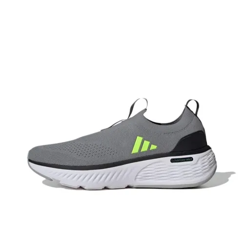 Adidas Cloudfoam Slip-resistant Abrasion-resistant Low Top Casual Shoes Men's Gray Adidas Cloudfoam Противоскользящий Устойчивый к истиранию Низкий Топ Повседневная Обувь Мужская Серый