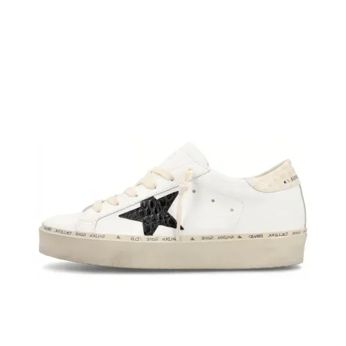 Golden Goose Низкий Топ Стильный Скейтбординг Женские Белые Потертые