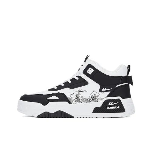 Warrior Скейтборд Кроссовки Высокие Черные Белые Мужские