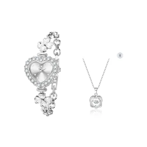 LIBER AEDON Наручные часы Кварцевый механизм Серебристый циферблат Женские часы Коробка признания в любви