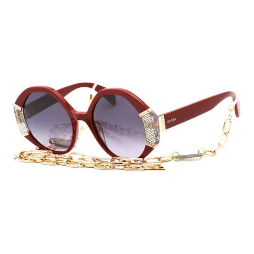 GUESS Пластик OVAL SUNGLASSES Женские Красный