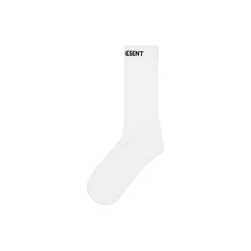 REPRESENT Белые унисекс MID носки до икры
