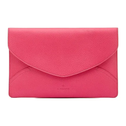 Il Bisonte Дубленая коровья кожа один плечевой через плечо клатч женский Azalea многоцветный