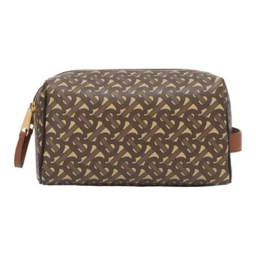 Burberry Экологичный Холст Путешественный Сумка для хранения Мужской Коричневый