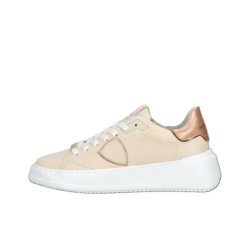 PHILIPPE MODEL Низкие кроссовки для скейтбординга женские розовые телесные