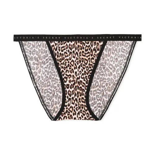 Victoria's Secret Эластичный хлопок STRING Бикини Пантика Марципан Леопард Нижнее белье Женские 1 упаковка Леопардовый принт
