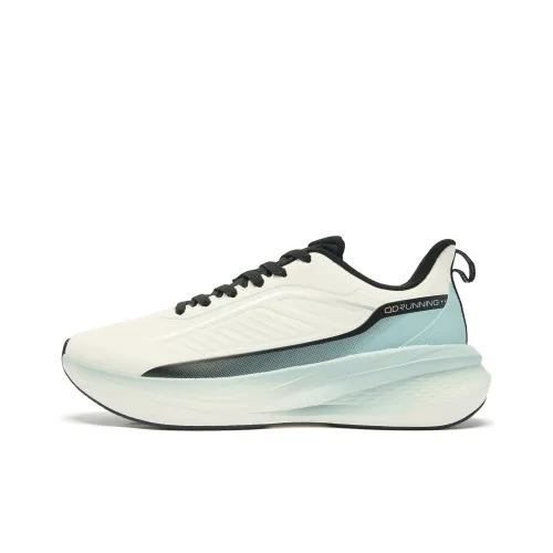 QIAODAN Rainwing 4,0 Беговые кроссовки Низкий топ Айвори Тень циан Мужской