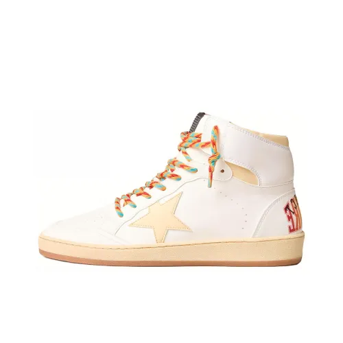 Golden Goose Azure Star High Top Скейтборд Кроссовки Мужские Белые