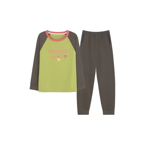 JinShaLa Pajama Комплект Женский Зеленый