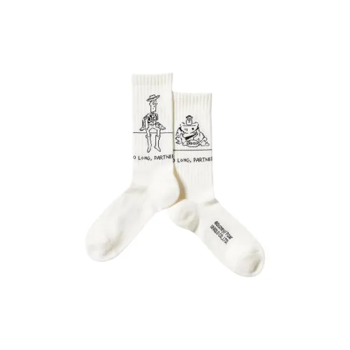 UNIQLO Yu Nagaba collaboration Носки Crew Унисекс Белые