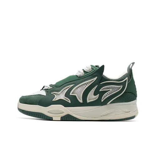 XTEP Yujie Plus противоскользящие устойчивые к истиранию низкие кеды для скейтбординга мужские зеленые