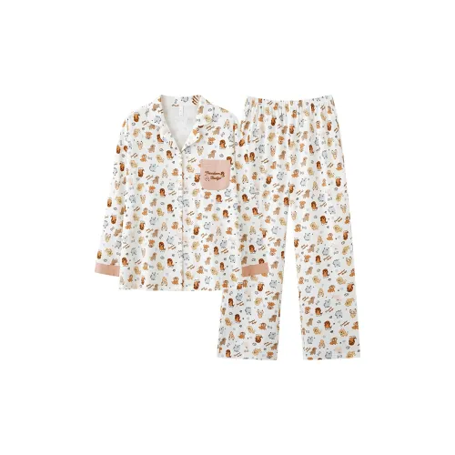 PBENO PD Пижамный комплект женский абрикосовый