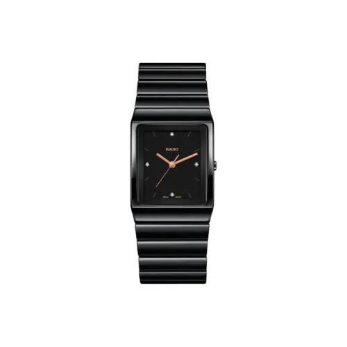 RADO Кварцевый механизм Мужские часы 30мм*41,7мм*7,6мм Черный