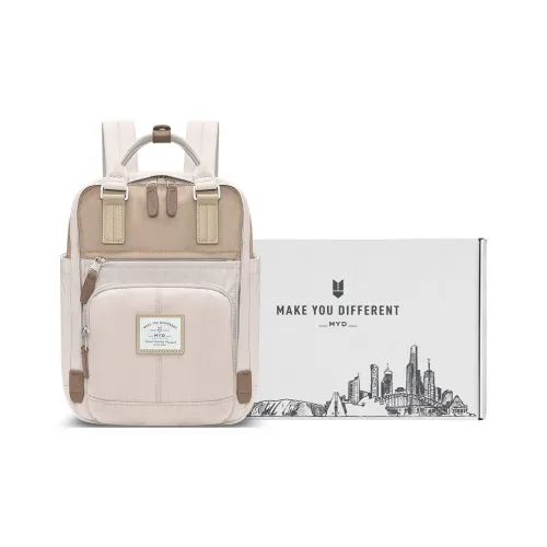 MYD Высококачественный Полиамид Рюкзак Сумка Маленькая Женская Орех Латте